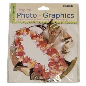Colorbok Tropical Photo Graphics Die Cut‎ Accents Scrapbooking Papercrafting Lei
